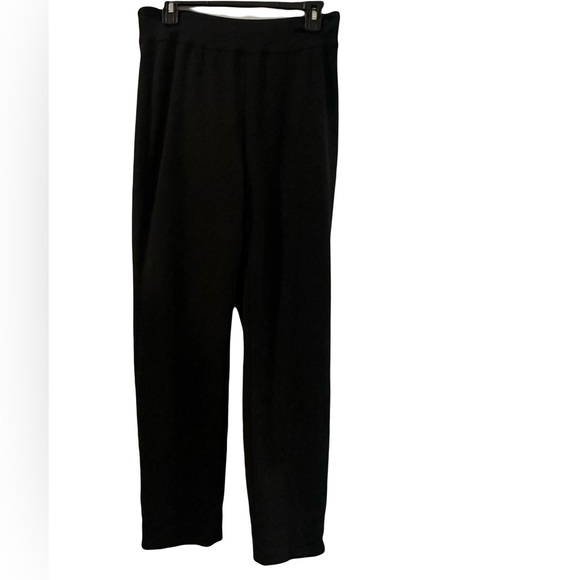 Lafayette 148 New York Pants - LAFAYETTE 148 NEW YORK Black Pull On Ponte Knit Straight Leg Pants Sz M